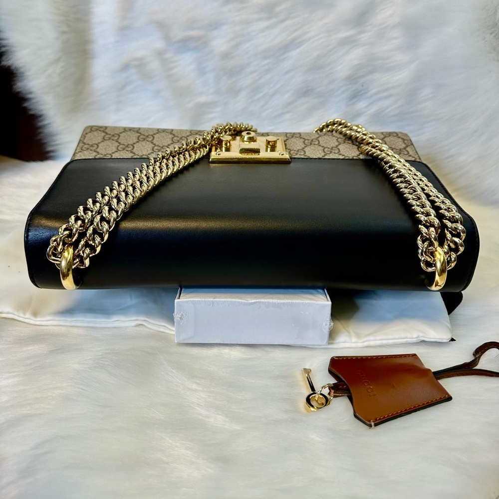 Gucci Black and Tan GG Canvas Shoulder Bag - Picture 17 of 17